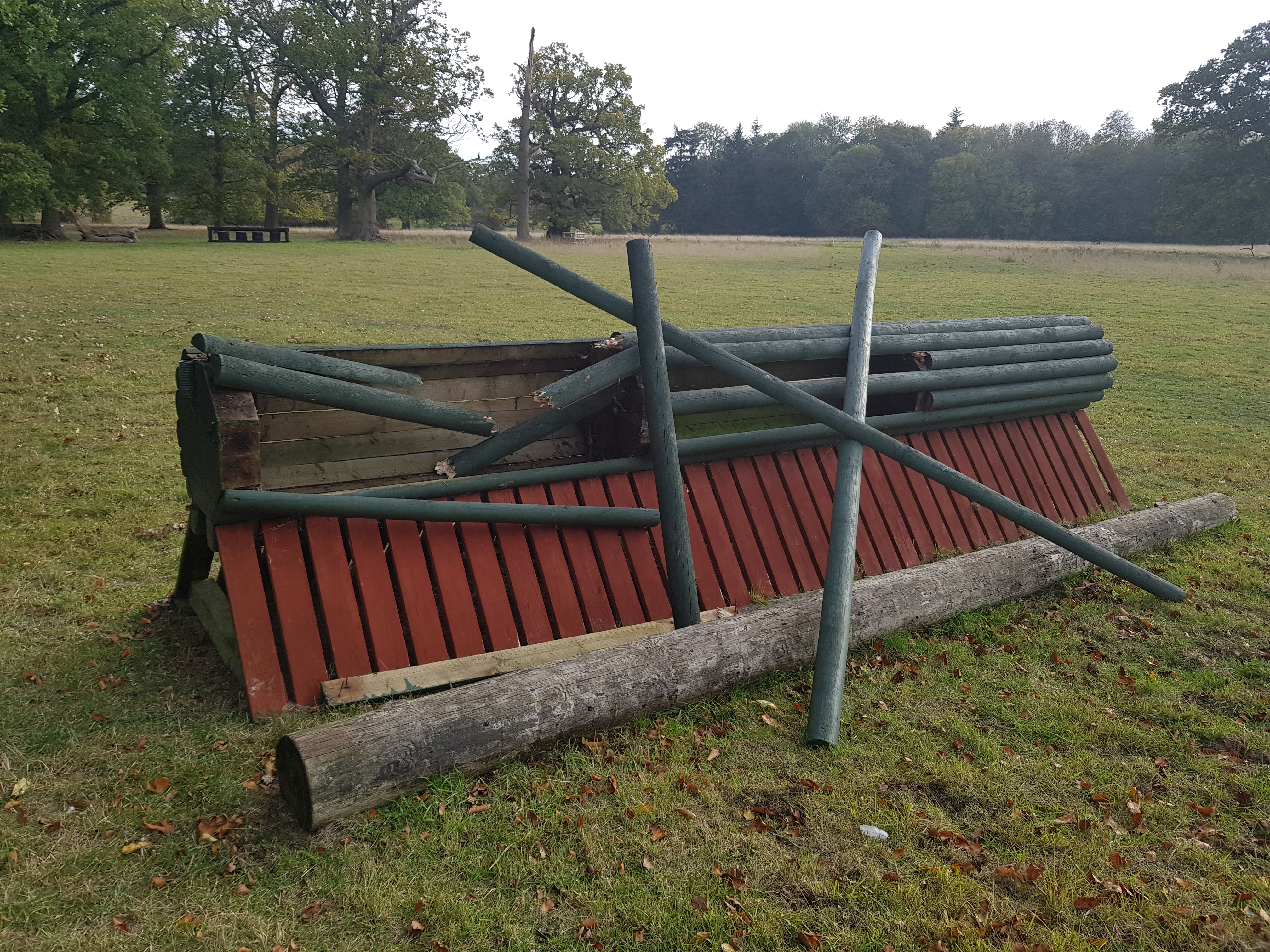 Example of damage to a jump